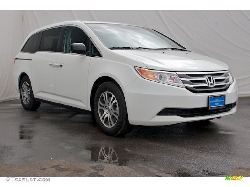 2013 Odyssey EX-L - White Diamond Pearl / Truffle photo #1