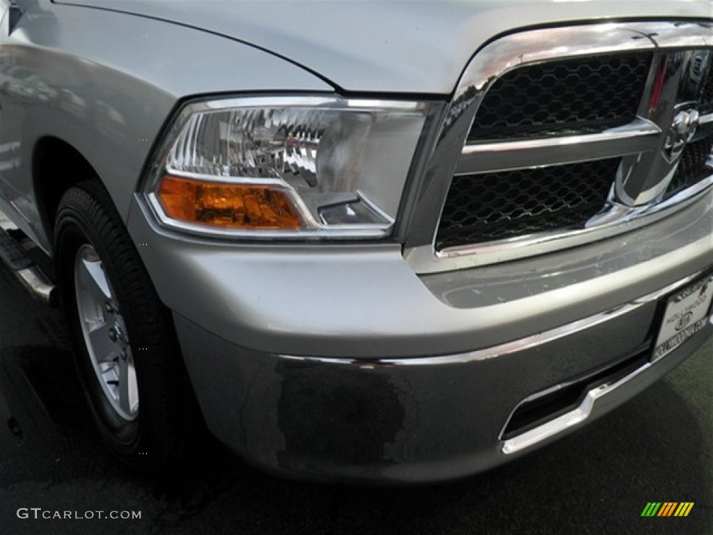 2010 Ram 1500 SLT Quad Cab - Bright Silver Metallic / Dark Slate/Medium Graystone photo #2