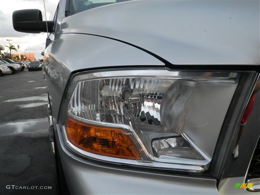 2010 Ram 1500 SLT Quad Cab - Bright Silver Metallic / Dark Slate/Medium Graystone photo #3