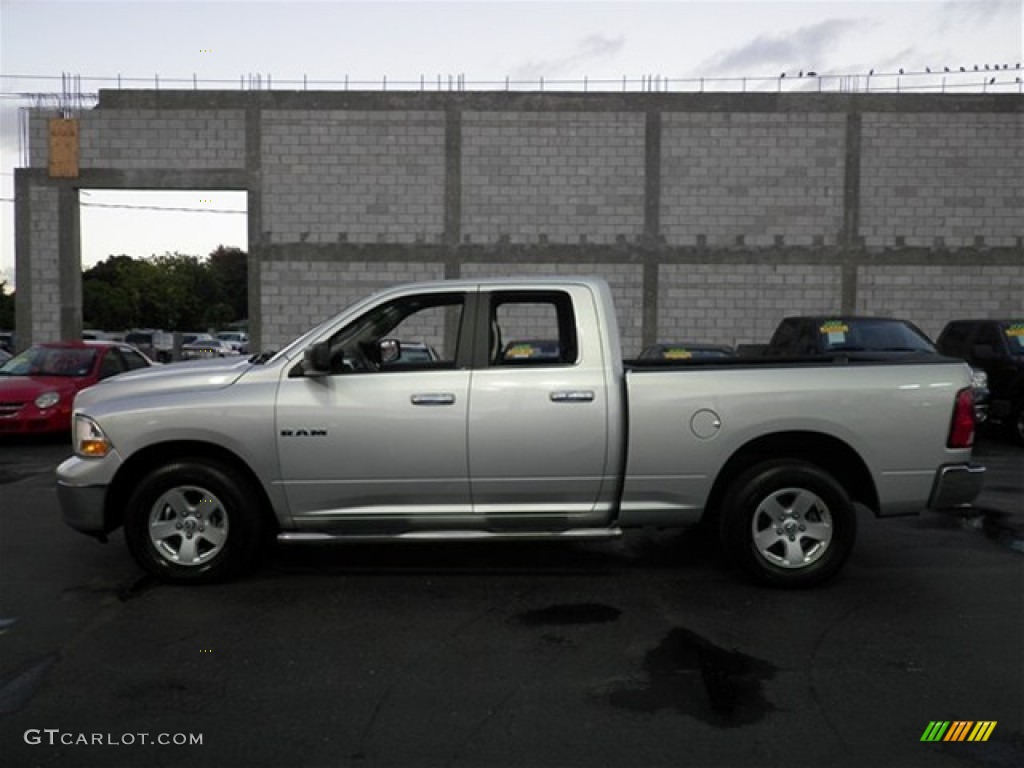 2010 Ram 1500 SLT Quad Cab - Bright Silver Metallic / Dark Slate/Medium Graystone photo #10