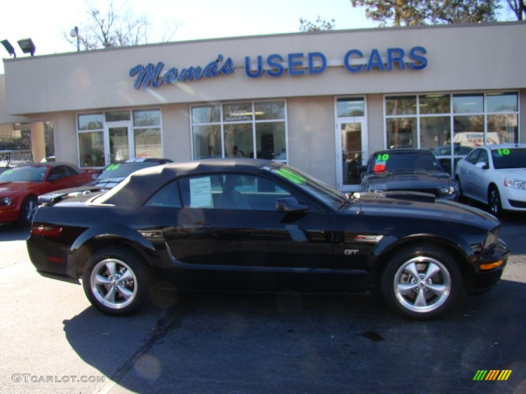 2008 Mustang GT Premium Convertible - Black / Light Graphite photo #1