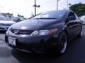 2007 Nighthawk Black Pearl Honda Civic LX Coupe  photo #7