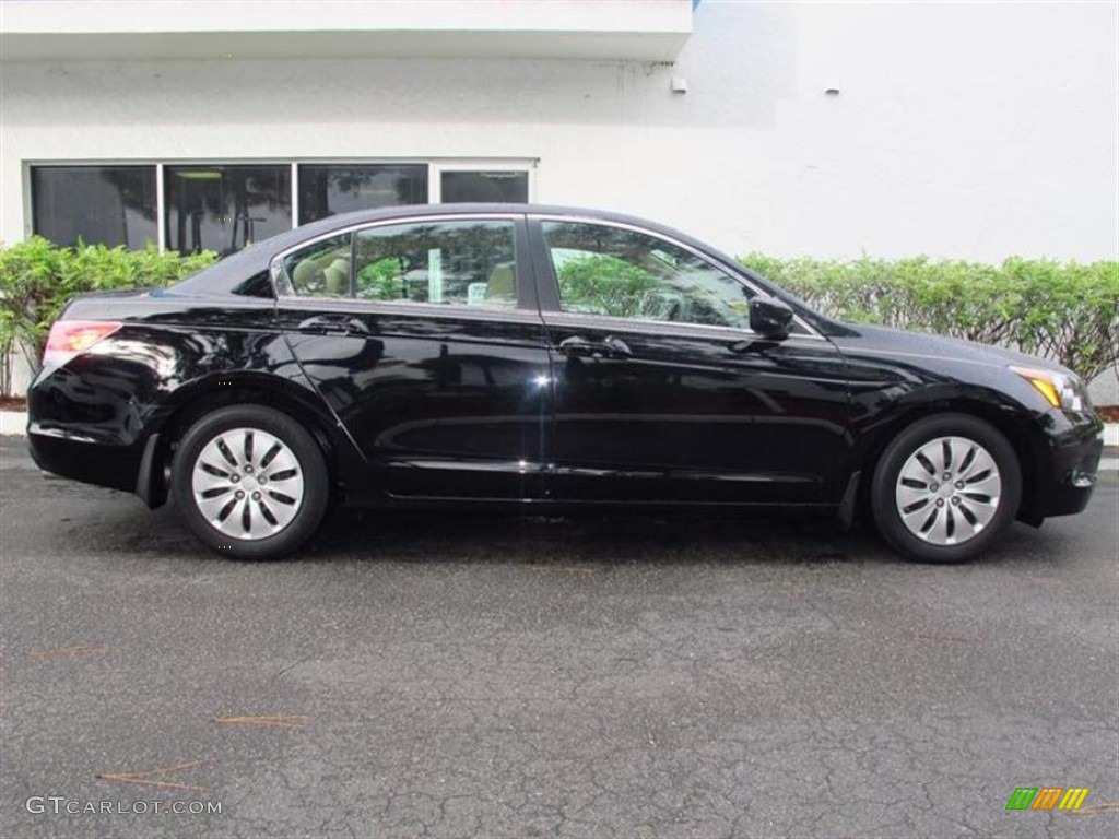 Crystal Black Pearl 2010 Honda Accord LX Sedan Exterior Photo #74873182