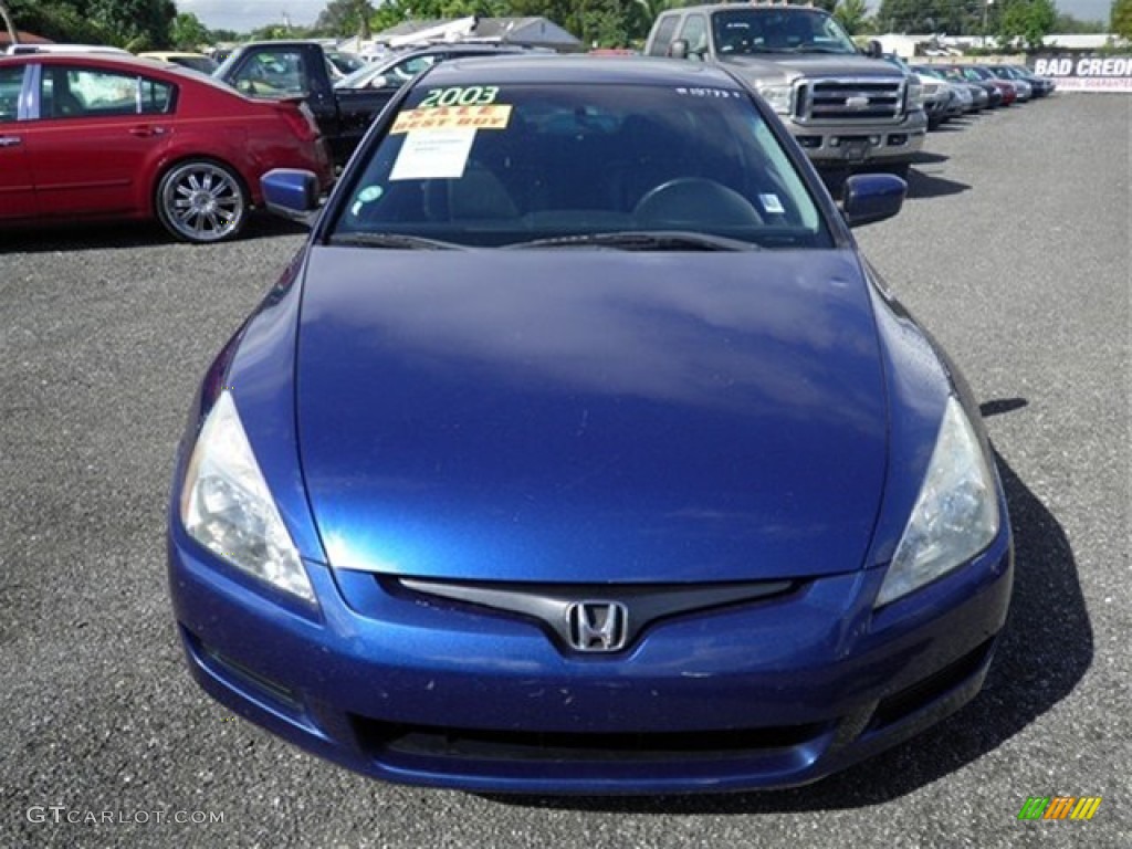 2003 Accord EX-L Coupe - Sapphire Blue Pearl / Black photo #5