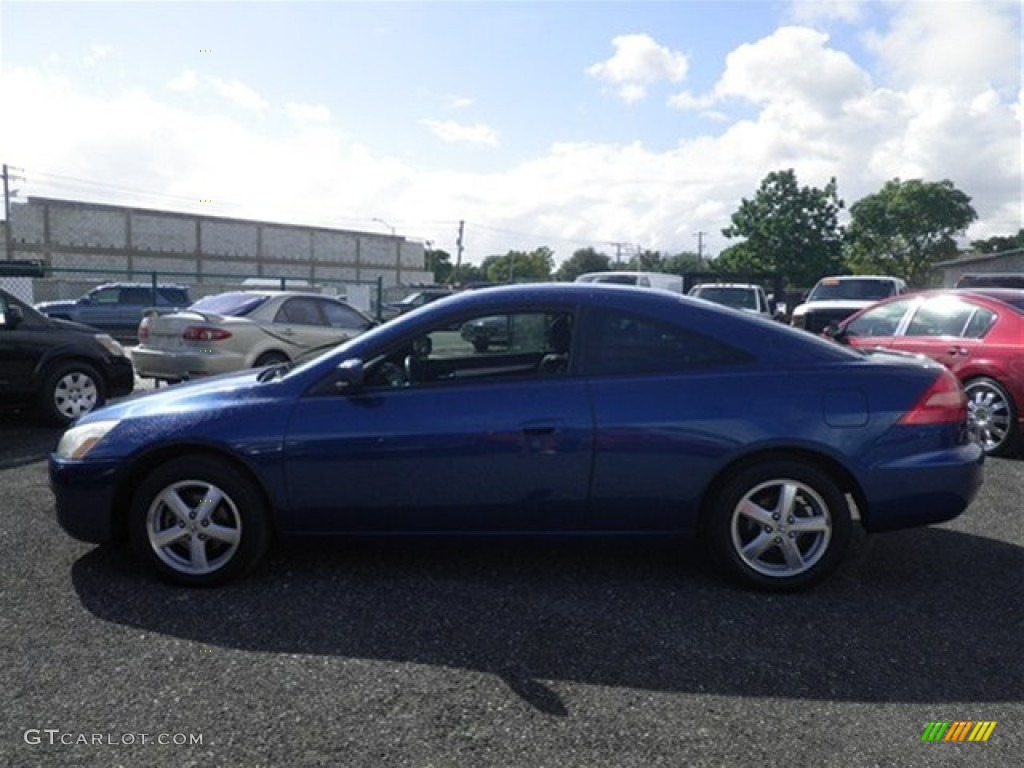 2003 Accord EX-L Coupe - Sapphire Blue Pearl / Black photo #8