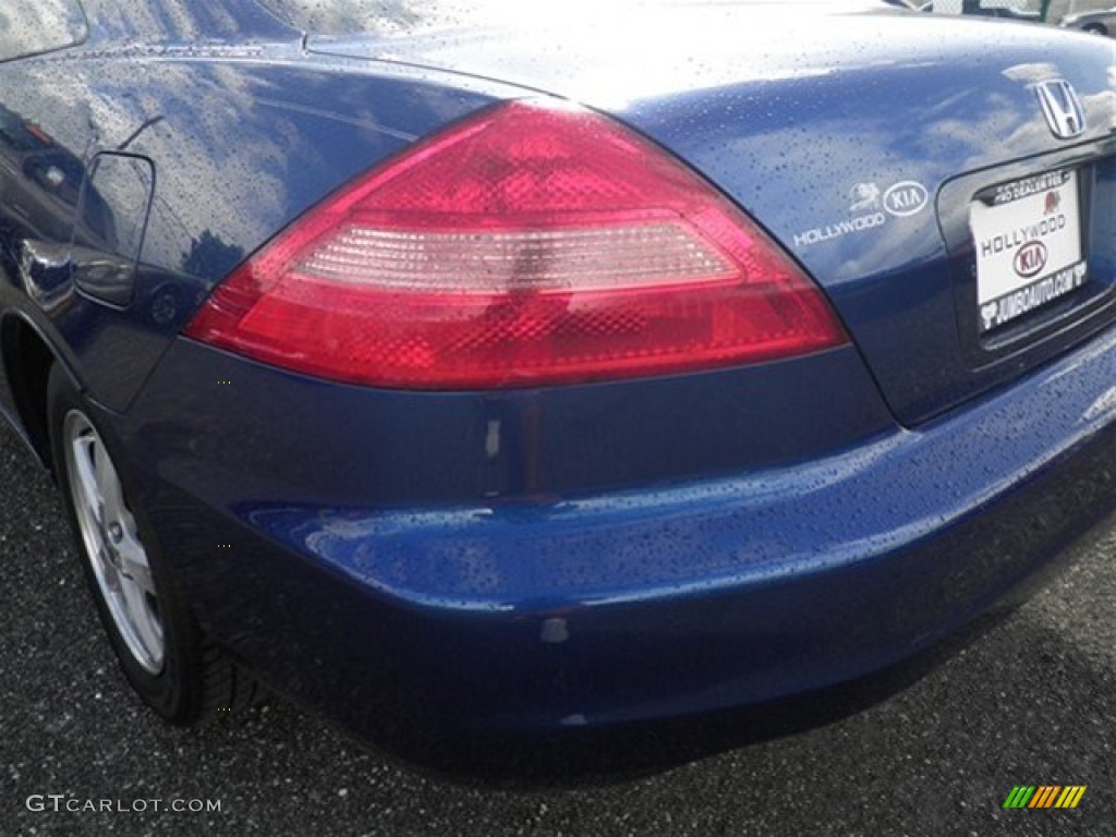2003 Accord EX-L Coupe - Sapphire Blue Pearl / Black photo #10