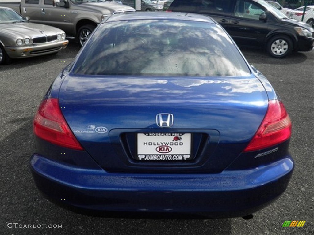 2003 Accord EX-L Coupe - Sapphire Blue Pearl / Black photo #13