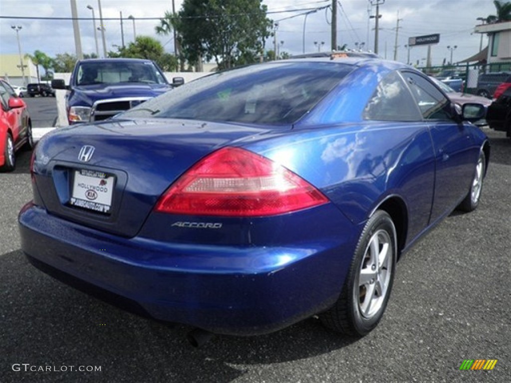 2003 Accord EX-L Coupe - Sapphire Blue Pearl / Black photo #15