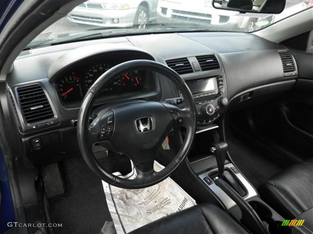 2003 Accord EX-L Coupe - Sapphire Blue Pearl / Black photo #25