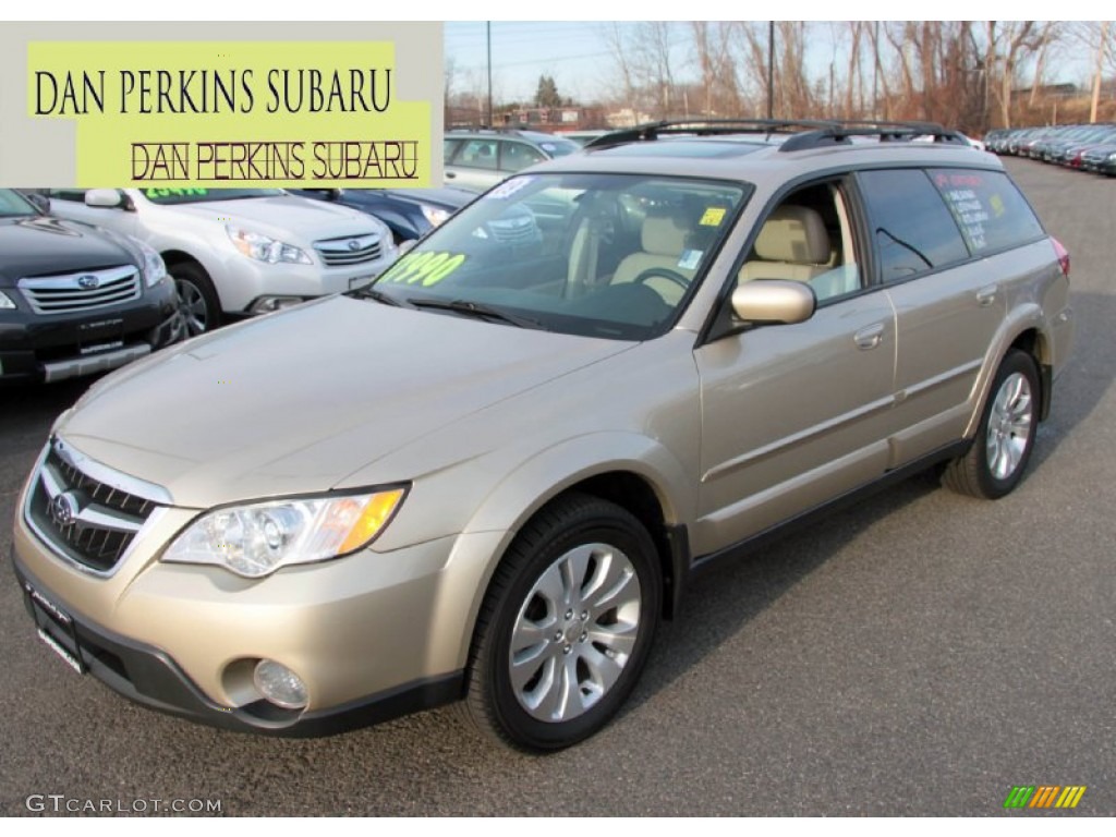 2009 Outback 2.5i Limited Wagon - Harvest Gold Metallic / Warm Ivory photo #1