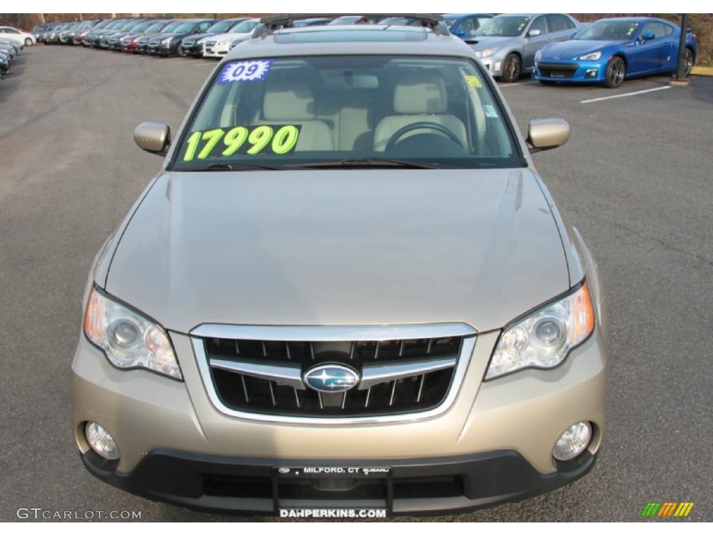 2009 Outback 2.5i Limited Wagon - Harvest Gold Metallic / Warm Ivory photo #2