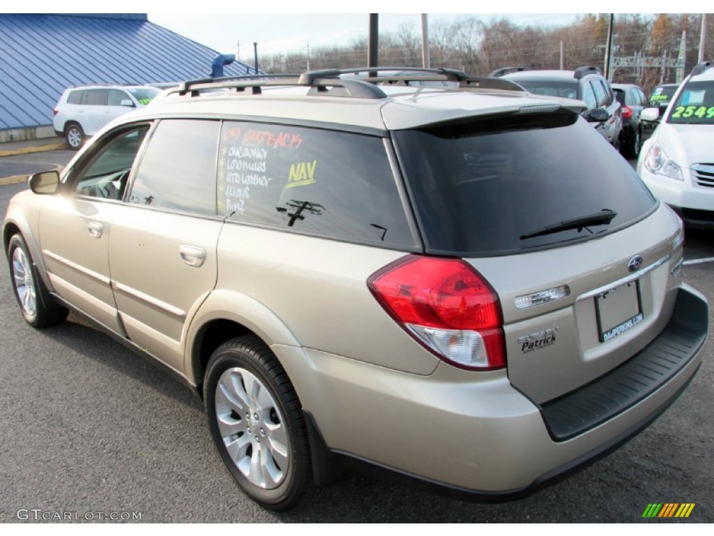 2009 Outback 2.5i Limited Wagon - Harvest Gold Metallic / Warm Ivory photo #10