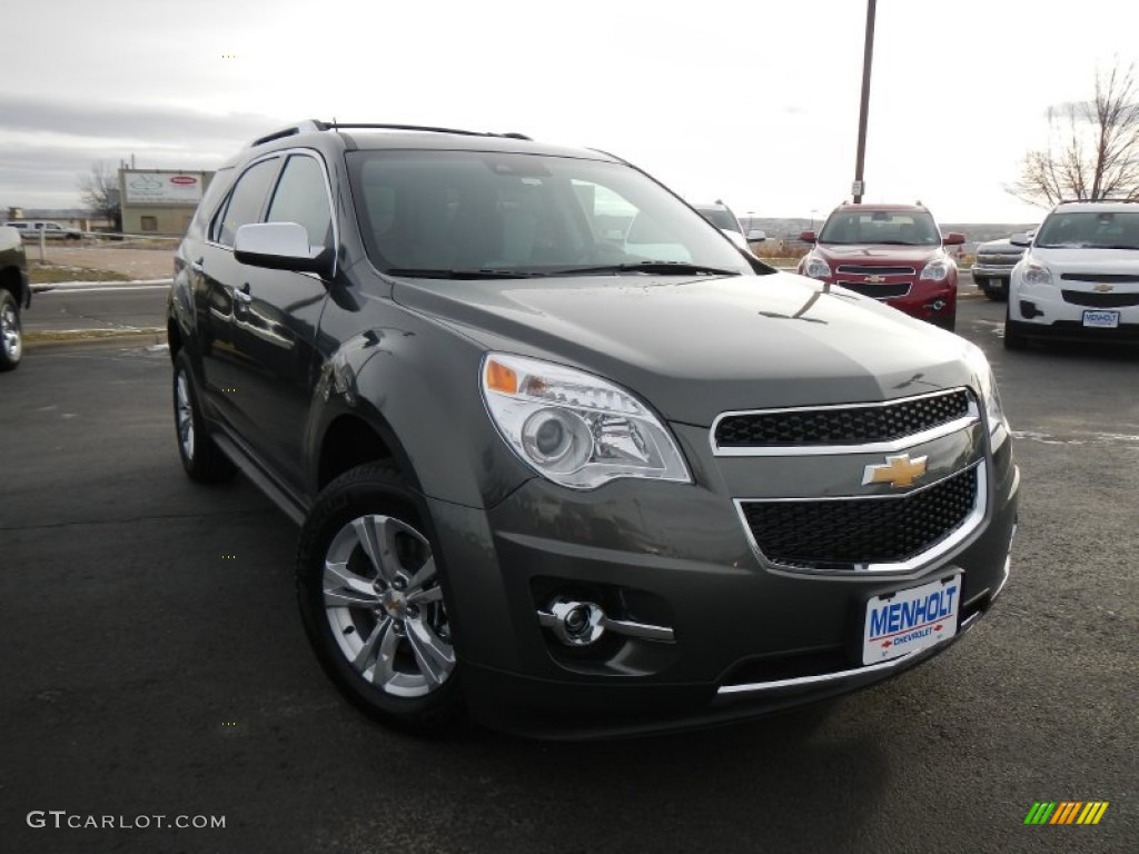 2013 Equinox LTZ AWD - Steel Green Metallic / Light Titanium/Jet Black photo #1