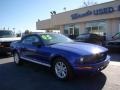 2005 Sonic Blue Metallic Ford Mustang V6 Deluxe Convertible  photo #2