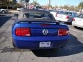 2005 Sonic Blue Metallic Ford Mustang V6 Deluxe Convertible  photo #7
