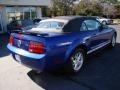 2005 Sonic Blue Metallic Ford Mustang V6 Deluxe Convertible  photo #8