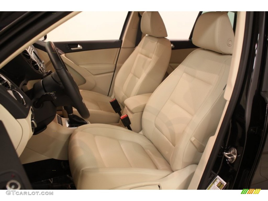 2012 Tiguan SE 4Motion - Deep Black Metallic / Beige photo #7