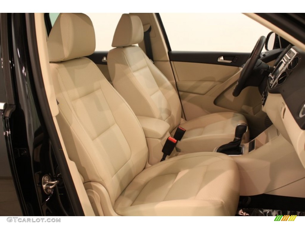 2012 Tiguan SE 4Motion - Deep Black Metallic / Beige photo #19