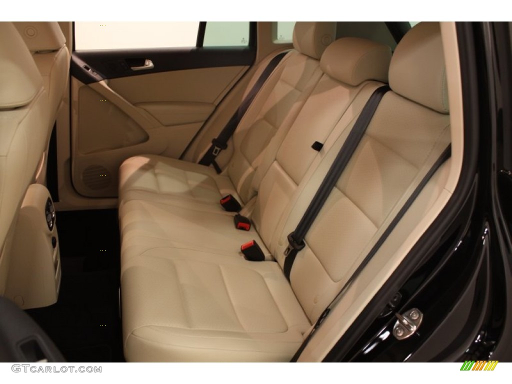 2012 Tiguan SE 4Motion - Deep Black Metallic / Beige photo #21