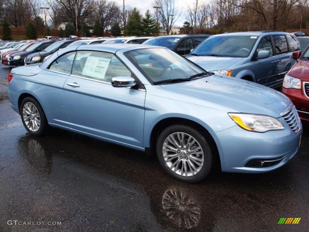 Crystal Blue Pearl 2013 Chrysler 200 Limited Hard Top Convertible Exterior Photo #74880921