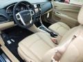 Black/Light Frost Beige 2013 Chrysler 200 Limited Hard Top Convertible Interior Color