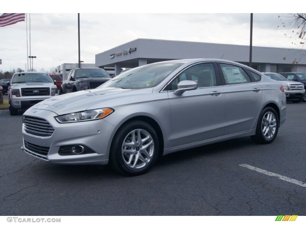 2013 Fusion SE 1.6 EcoBoost - Ingot Silver Metallic / Dune photo #6