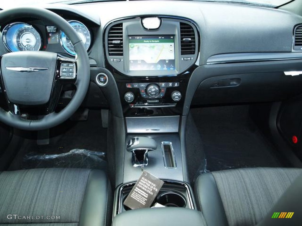 2013 Chrysler 300 S V6 AWD Glacier Package Black Dashboard Photo #74882085