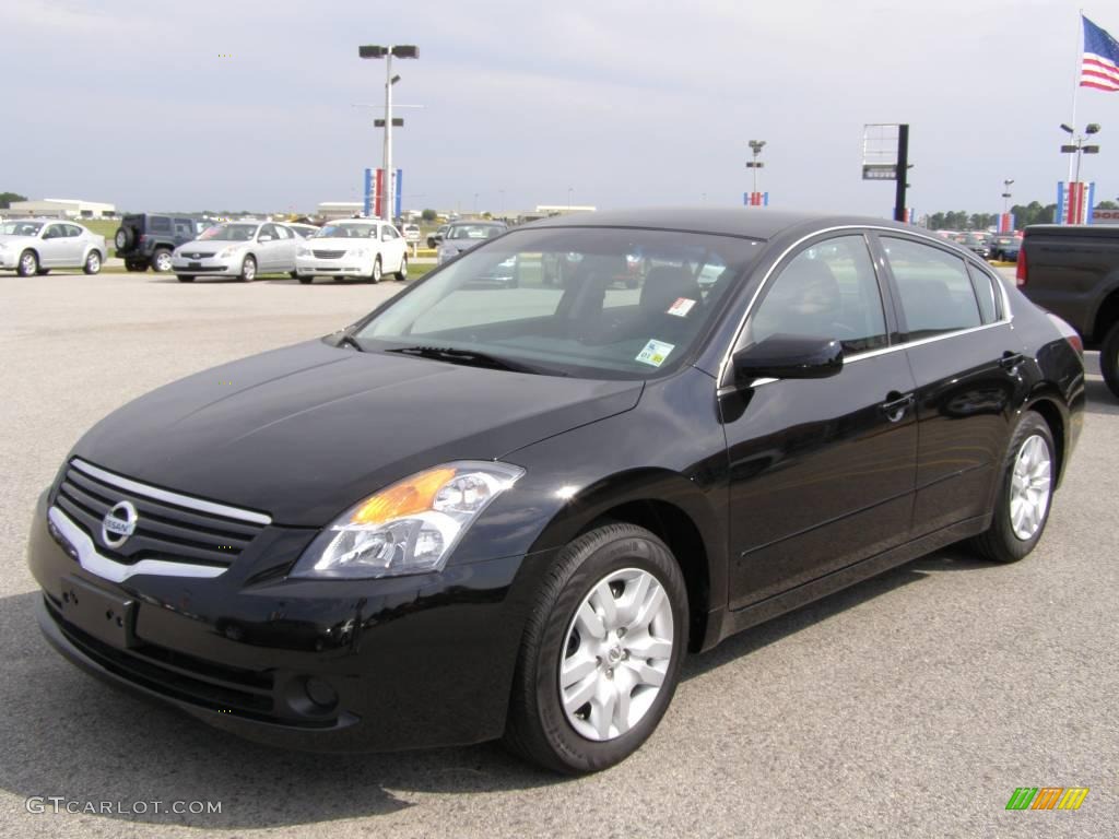 2009 Altima 2.5 S - Super Black / Charcoal photo #7