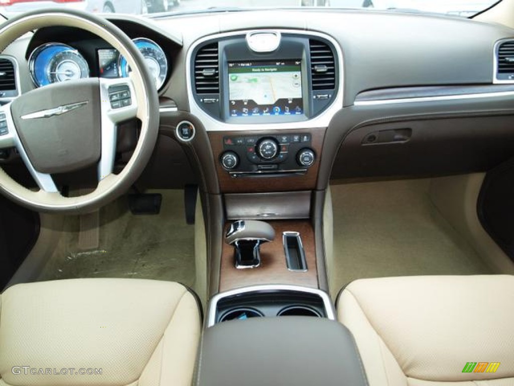 2013 Chrysler 300 C Luxury Series Dark Frost Beige/Light Frost Beige Dashboard Photo #74882385