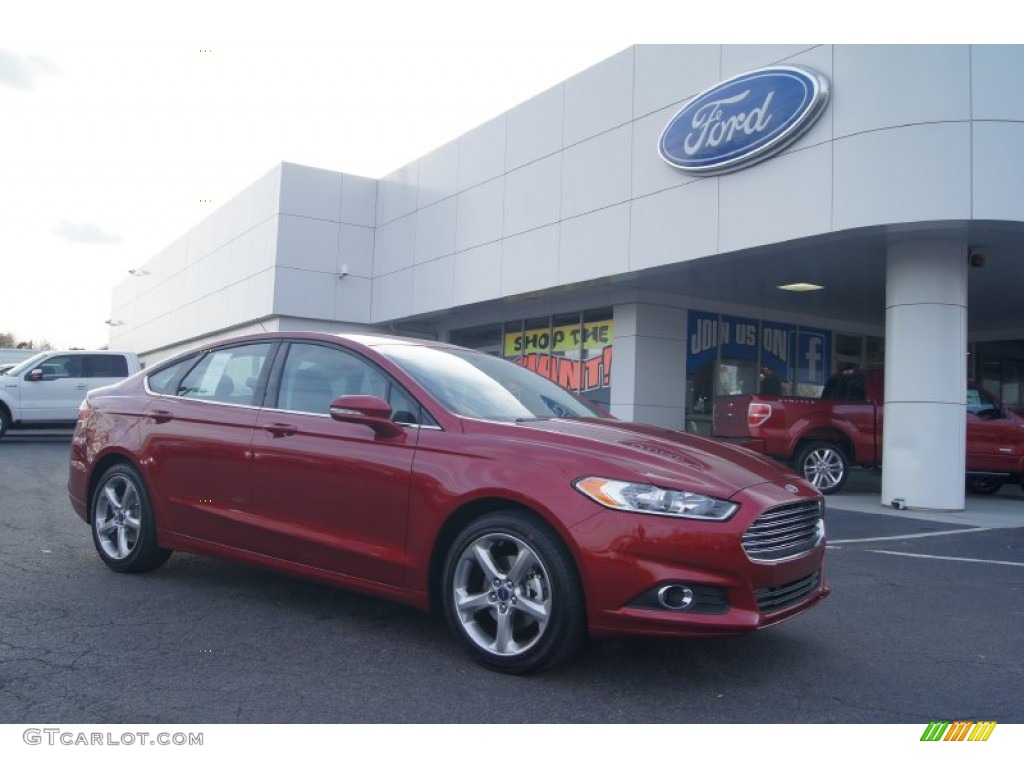 2013 Fusion SE 1.6 EcoBoost - Ruby Red Metallic / Charcoal Black photo #1