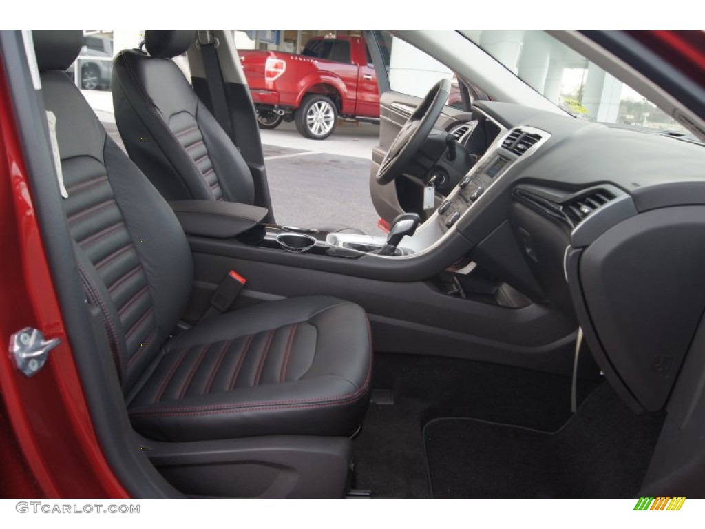 2013 Fusion SE 1.6 EcoBoost - Ruby Red Metallic / Charcoal Black photo #15