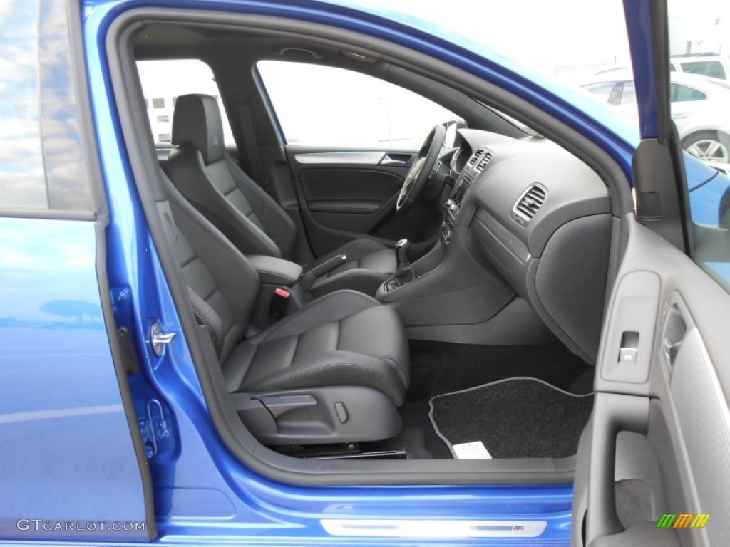 Titan Black Interior 2013 Volkswagen Golf R 4 Door 4Motion Photo #74883160