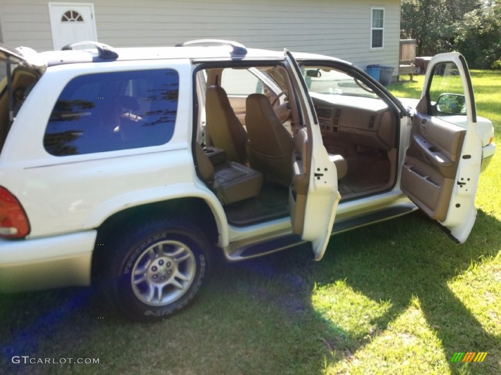 2001 Durango SLT - Bright White / Sandstone photo #10