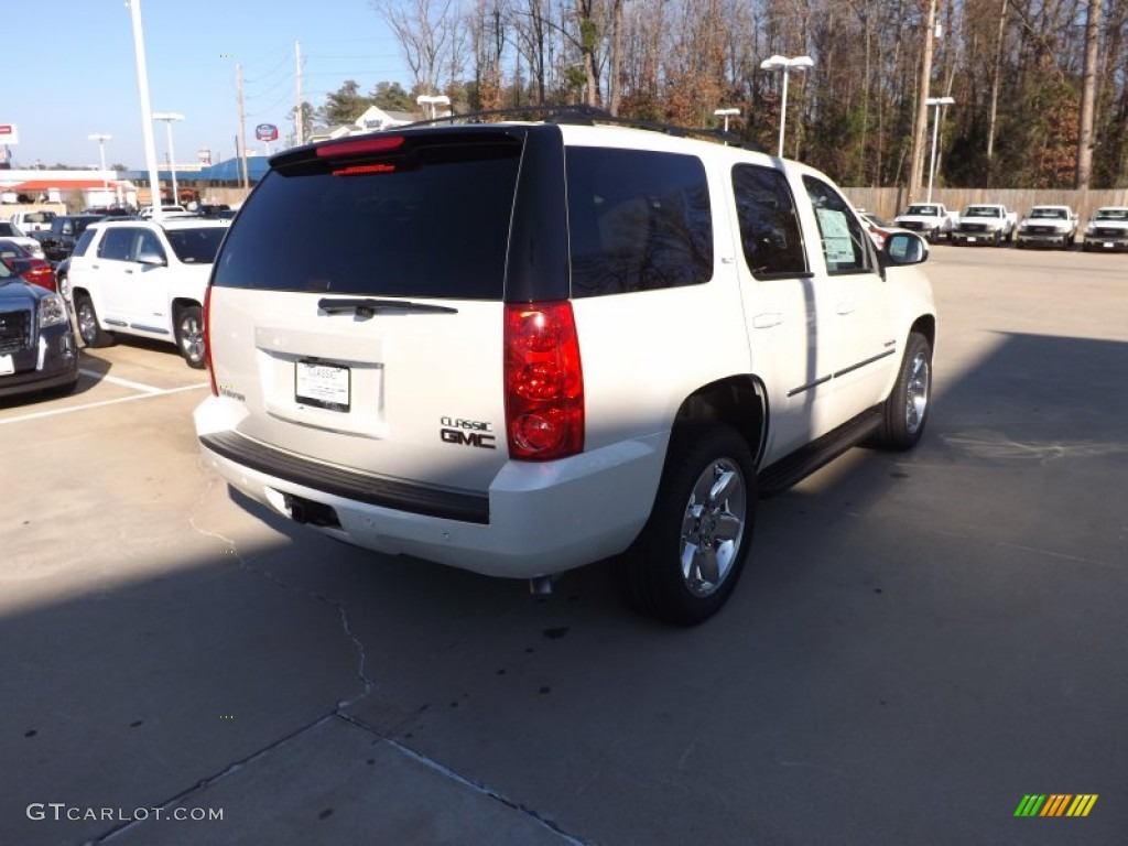 2013 Yukon SLT - White Diamond Tricoat / Light Tan photo #5