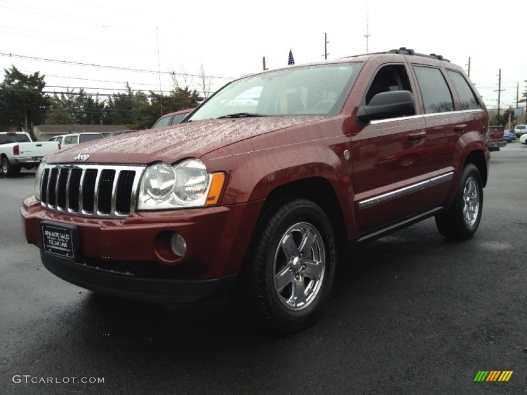 Red Rock Crystal Pearl 2007 Jeep Grand Cherokee Limited 4x4 Exterior Photo #74884660