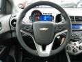 Jet Black/Dark Titanium 2013 Chevrolet Sonic LT Sedan Steering Wheel