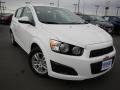 2013 Summit White Chevrolet Sonic LT Hatch  photo #1