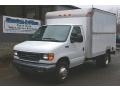Oxford White 2003 Ford E Series Cutaway E350 Commercial Moving Truck