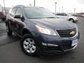 2013 Atlantis Blue Metallic Chevrolet Traverse LS AWD  photo #1