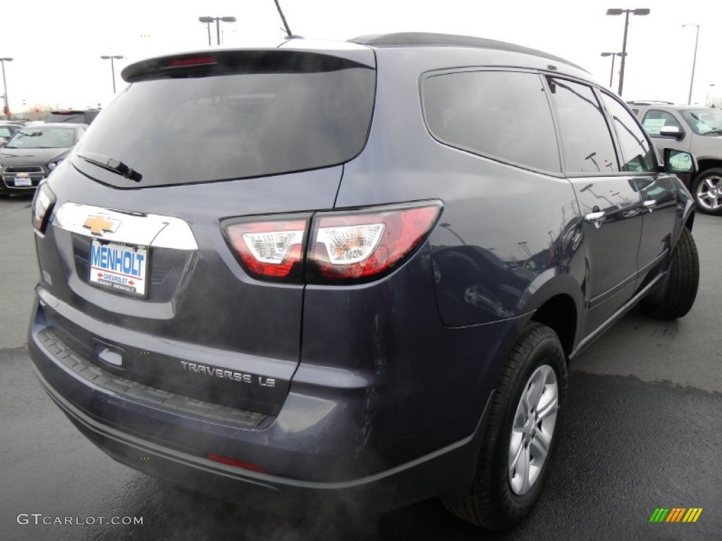 2013 Traverse LS AWD - Atlantis Blue Metallic / Dark Titanium/Light Titanium photo #3