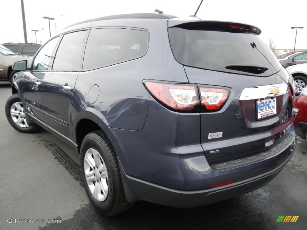 2013 Traverse LS AWD - Atlantis Blue Metallic / Dark Titanium/Light Titanium photo #5