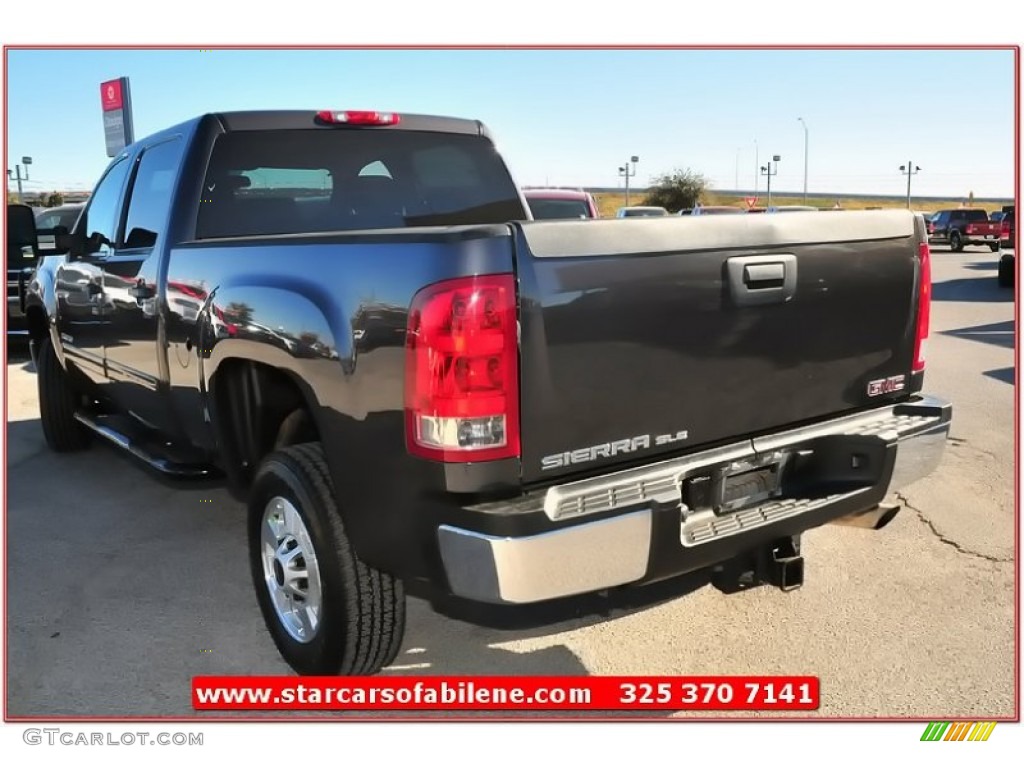 2011 Sierra 2500HD SLE Crew Cab - Storm Gray Metallic / Ebony photo #5