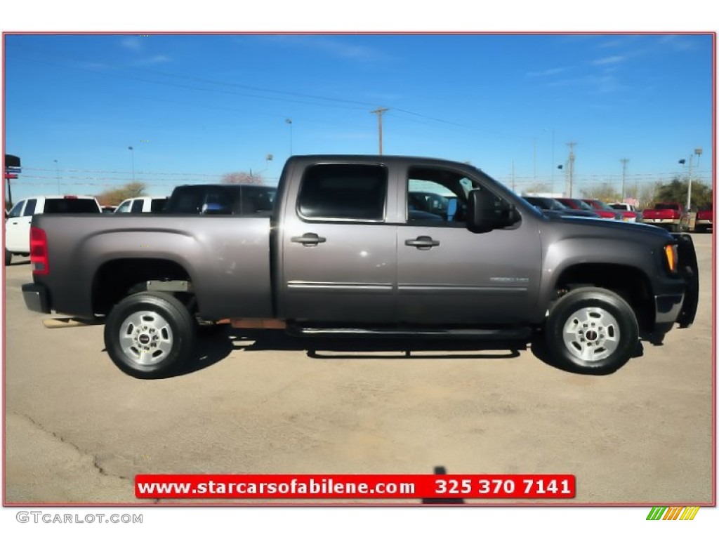 2011 Sierra 2500HD SLE Crew Cab - Storm Gray Metallic / Ebony photo #11