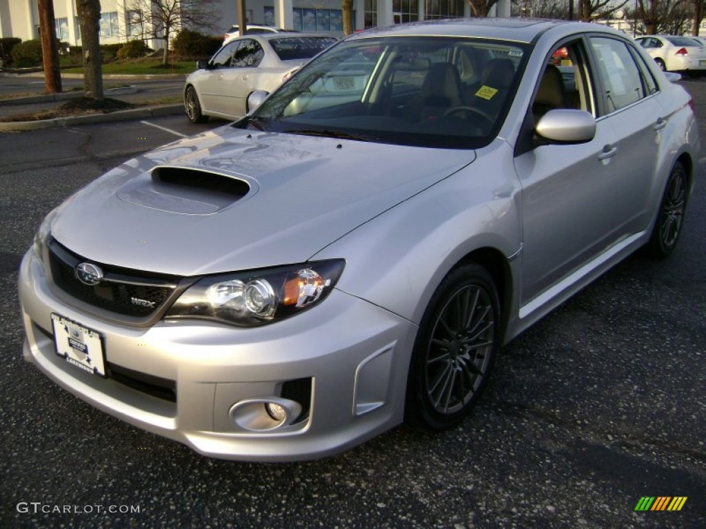 2011 Impreza WRX Limited Sedan - Spark Silver Metallic / Carbon Black photo #1