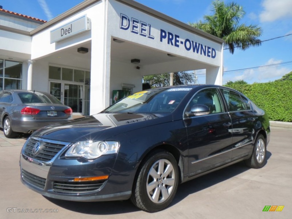 2006 Passat 2.0T Sedan - Blue Graphite Metallic / Classic Grey photo #1