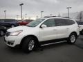 2013 White Diamond Tricoat Chevrolet Traverse LT AWD  photo #6