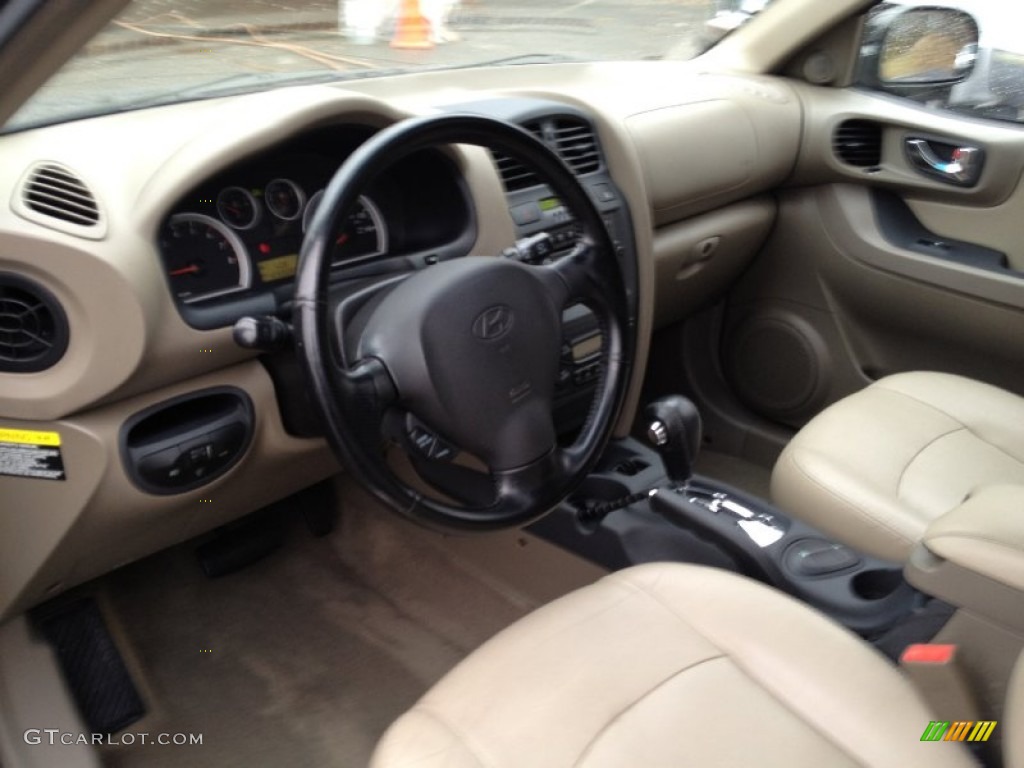 2006 Santa Fe Limited - Dark Emerald Green / Beige photo #22