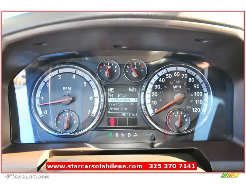 2011 Ram 1500 Lone Star Crew Cab 4x4 - Brilliant Black Crystal Pearl / Light Pebble Beige/Bark Brown photo #38