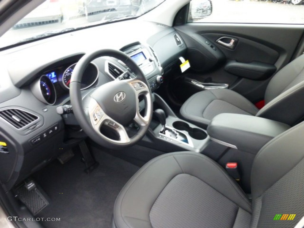 Black Interior 2013 Hyundai Tucson GLS AWD Photo #74888520