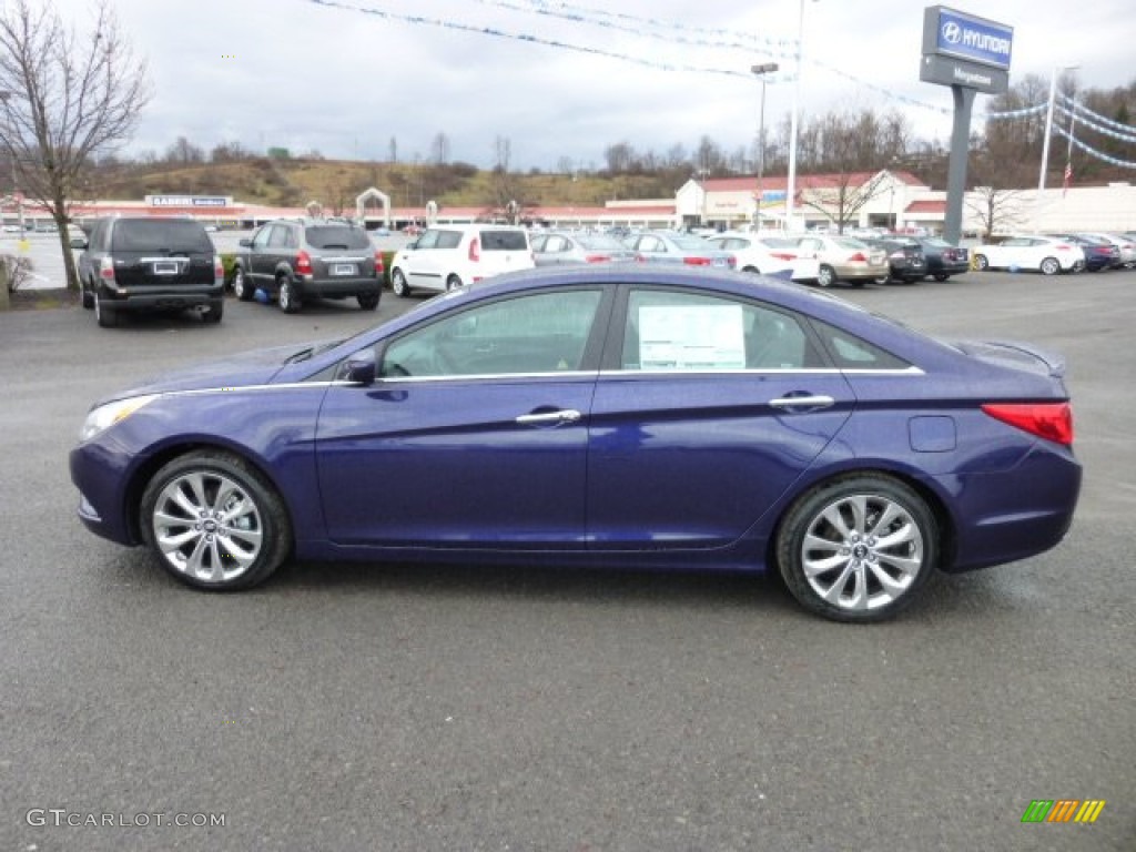 2013 Sonata SE - Indigo Night Blue / Gray photo #4